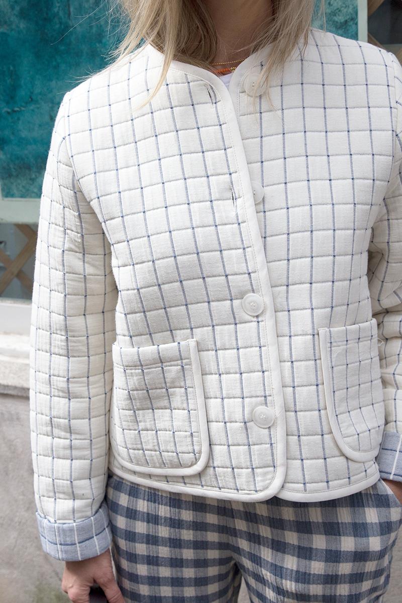 Chaqueta Acolchada Cuadros