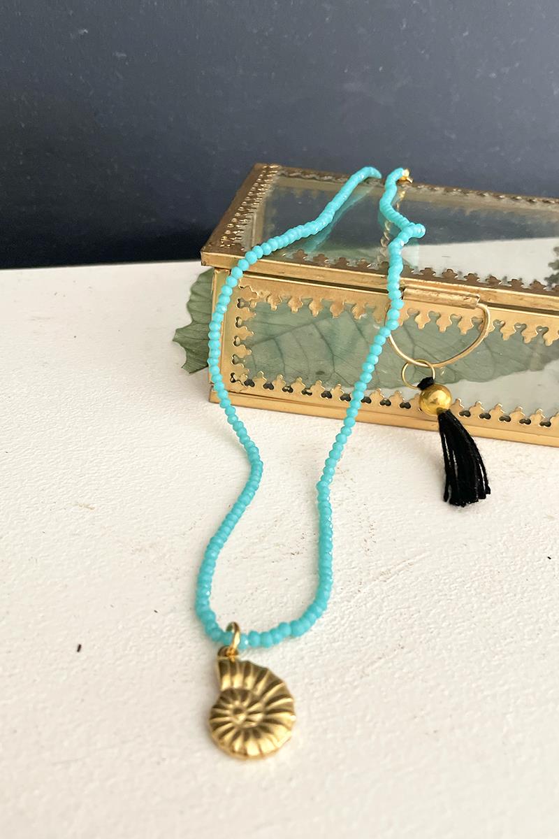 Collar Turquesas Caracola