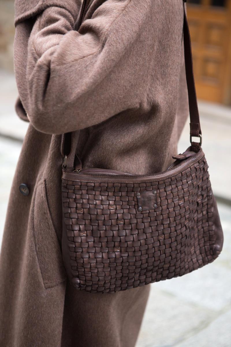 Bandolera Trenzada Marron