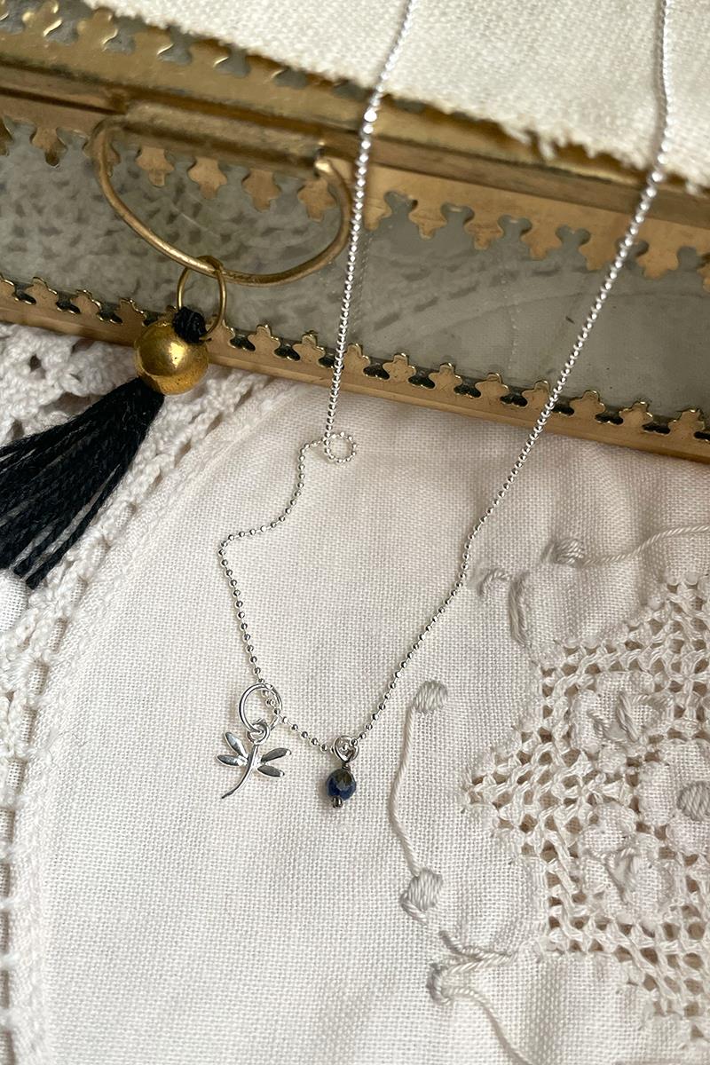 Collar Libelula Lapislazuli