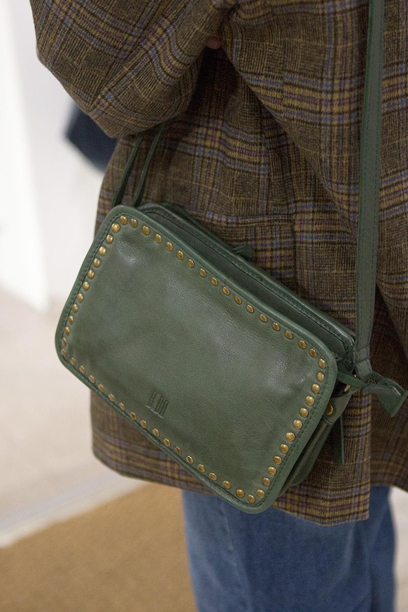 Bandolera Tachuelas Verde Oscuro