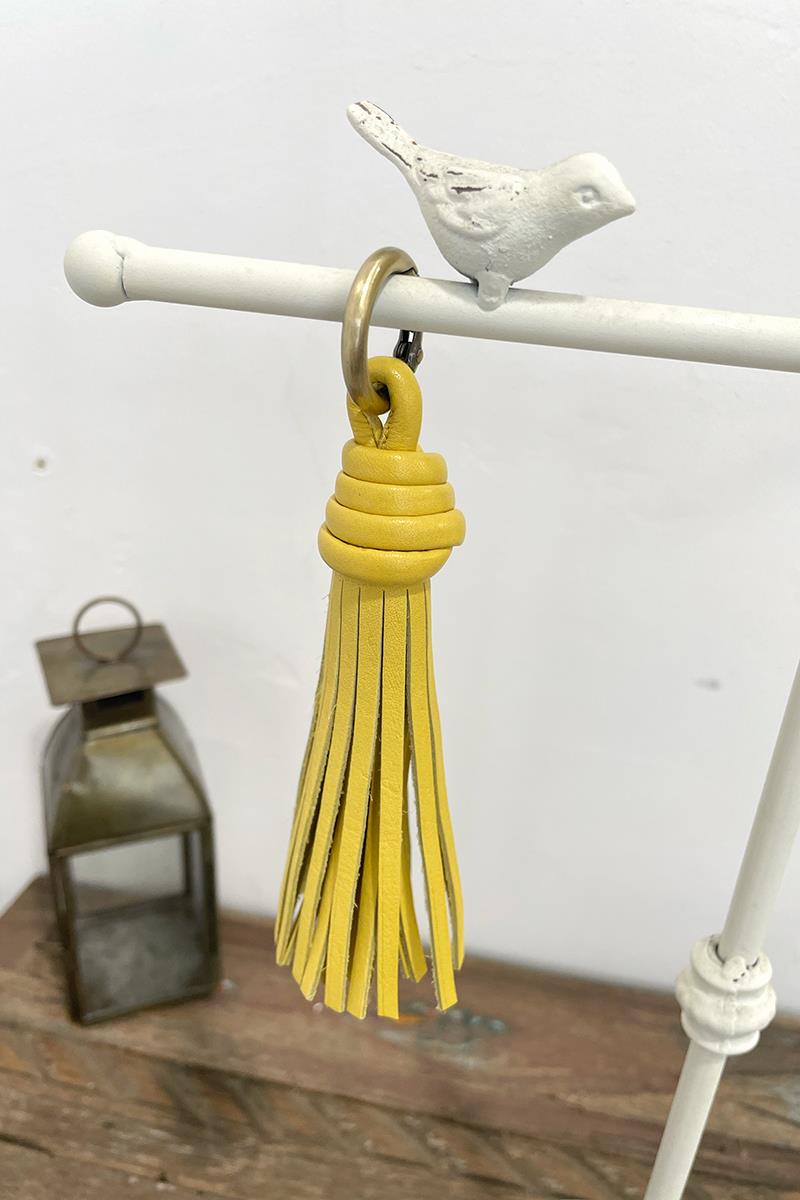 Llavero Borla Piel Lima