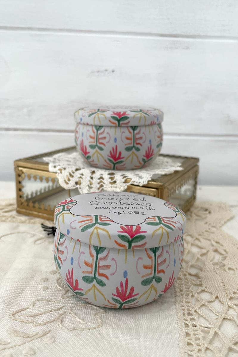 Vela Aromática en Lata Tulip – Bronzed Gardenia