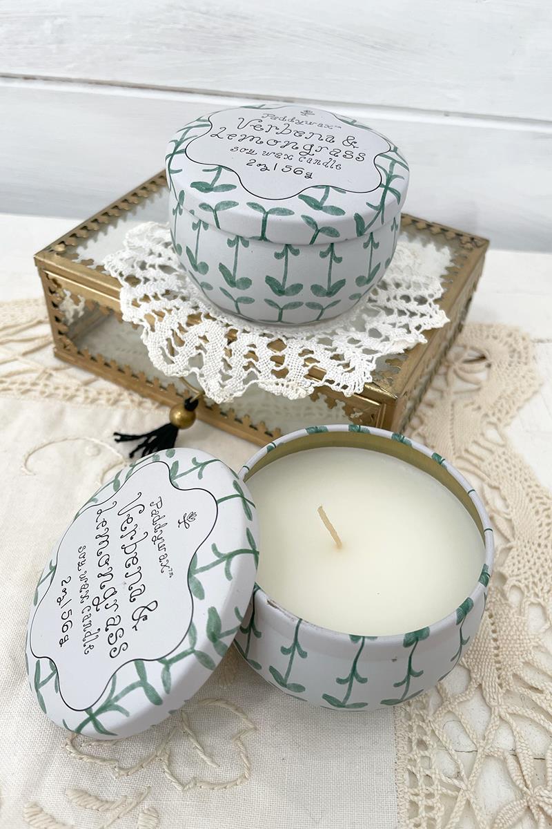Vela Aromática en Lata Tulip – Verbena & Lemongrass