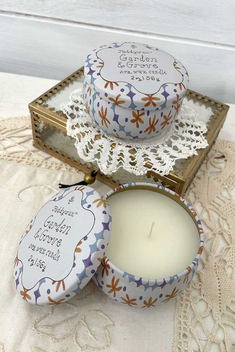 Vela Aromática en Lata Tulip – Garden & Grove