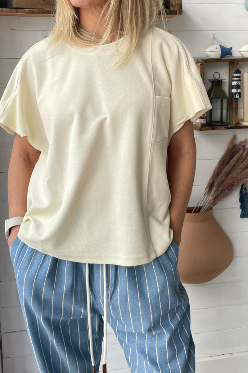 Camiseta Pique Vainilla