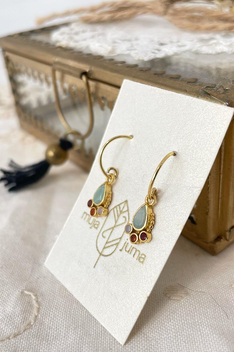 Pendientes Arita Amazonita