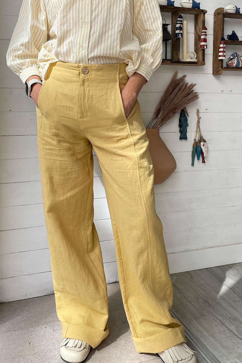 Pantalon Rustico Amarillo