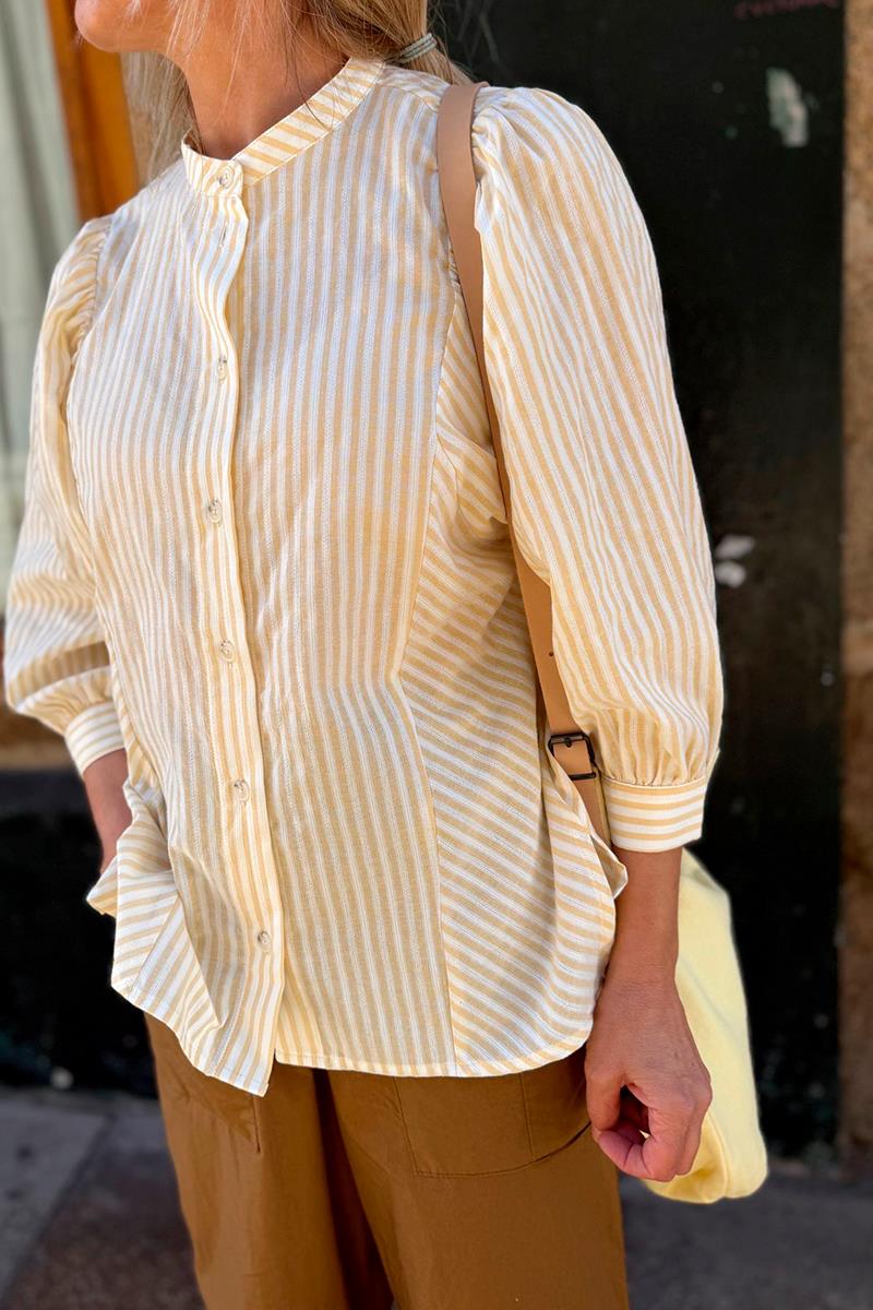 Blusa Rayas Amarilla