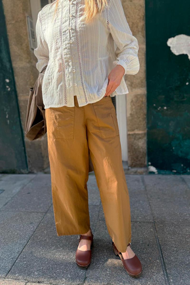 Pantalon Marron Algodon