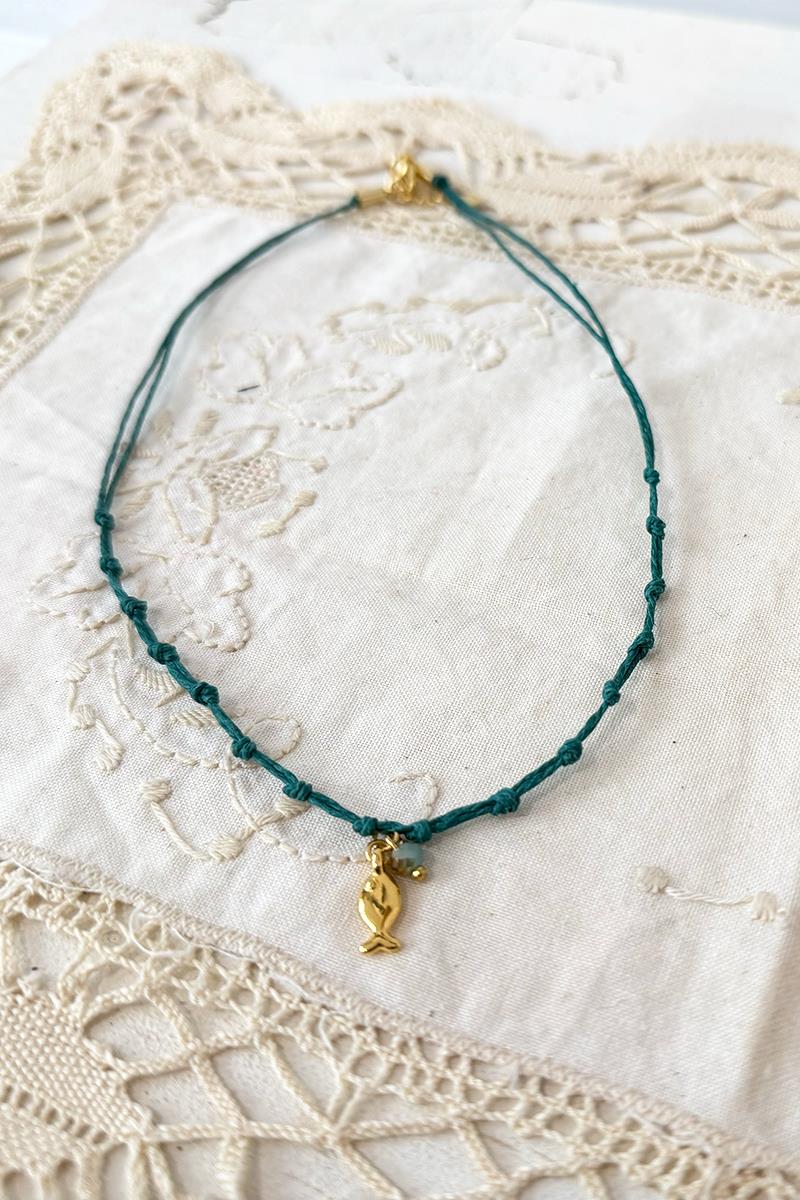 Collar Molly Azul Pato