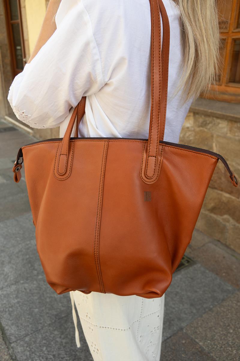 Shopper Midi Piel Cuero