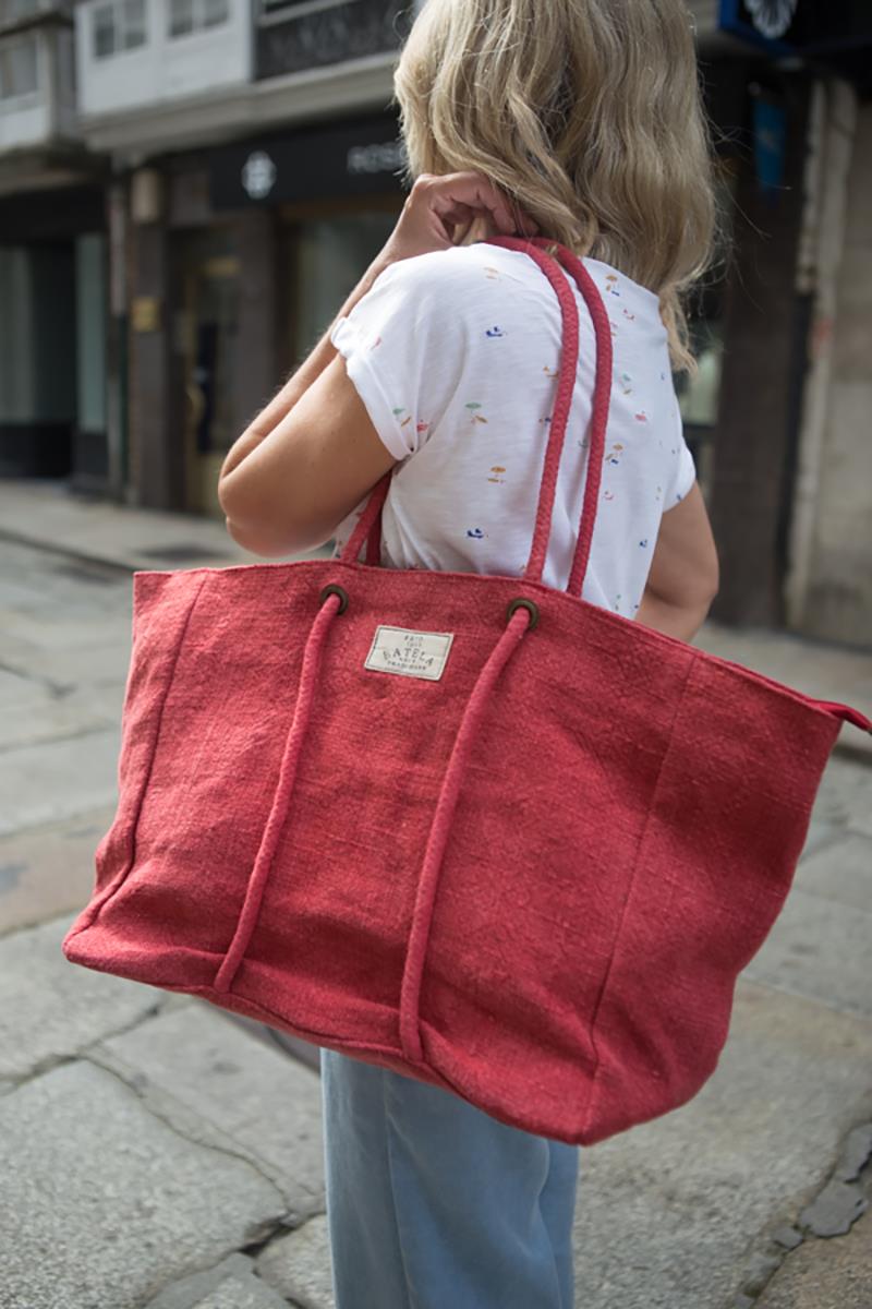 Bolsa Rustica Rojo