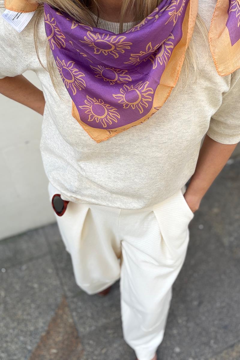 Bandana Seda Soles Malva