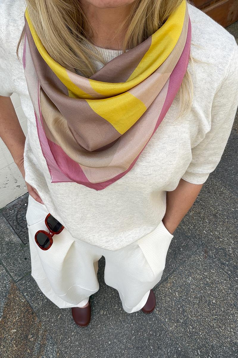 Pañuelo Seda Bubble Amarillo