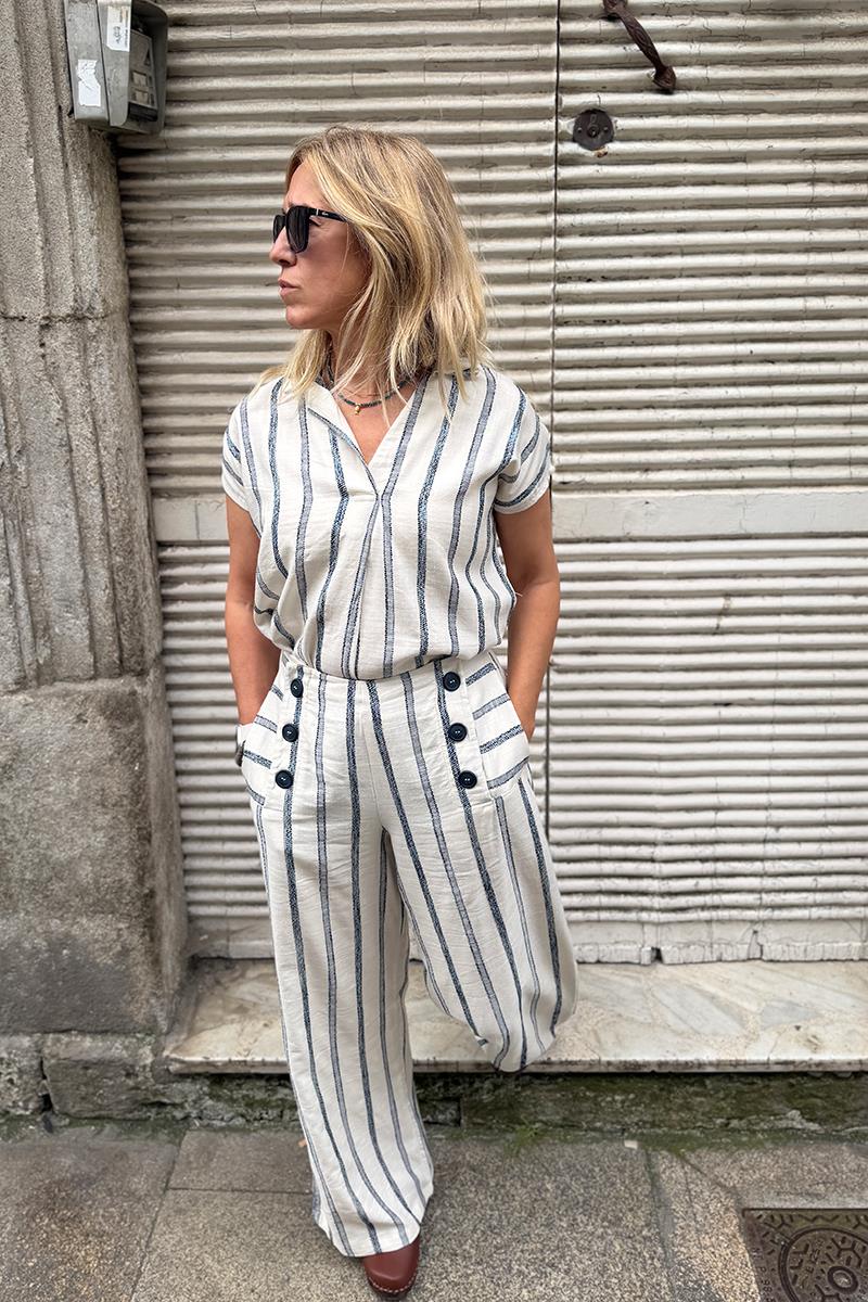 Pantalon Franjas Azules