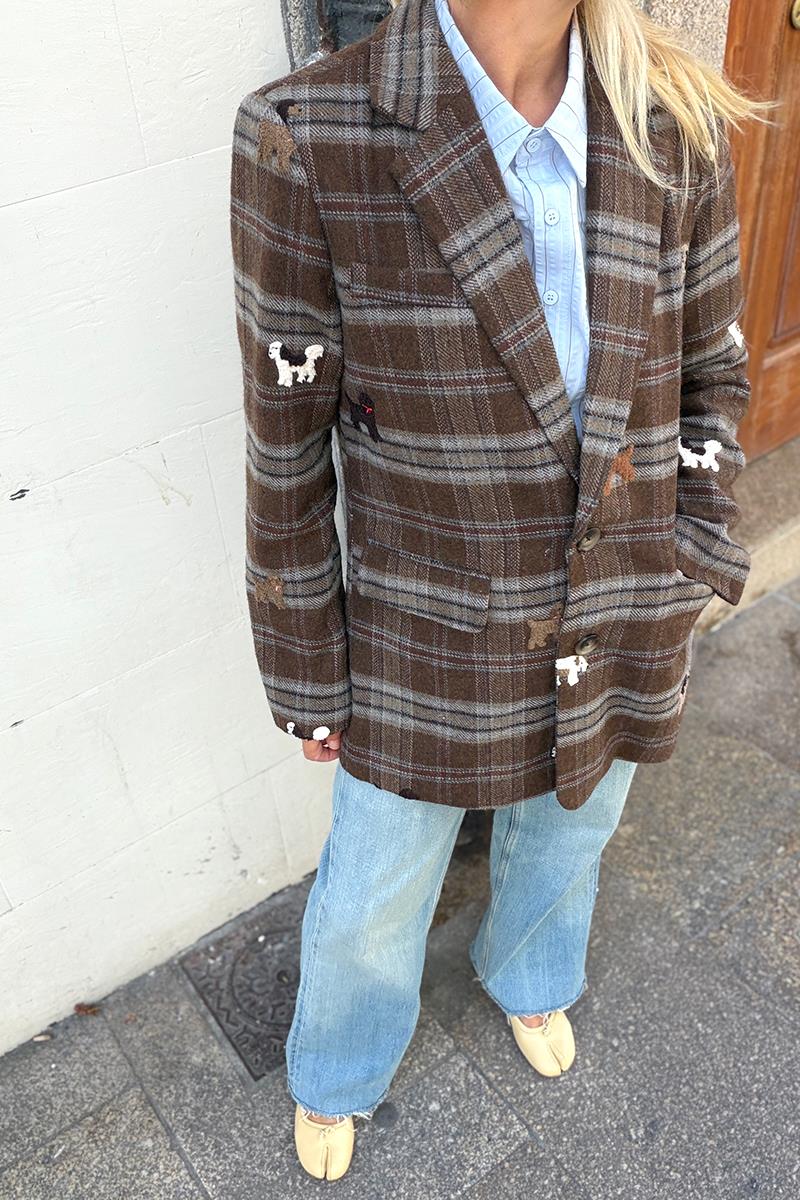 Americana Cuadros Bordados Perros