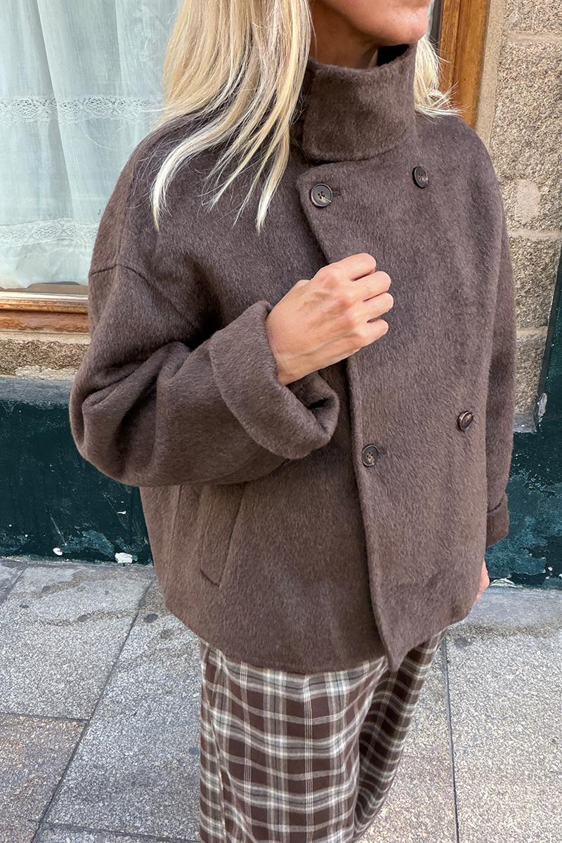 Chaqueta Lana Marron