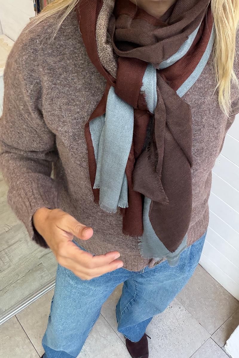 Fular Marron Degradado