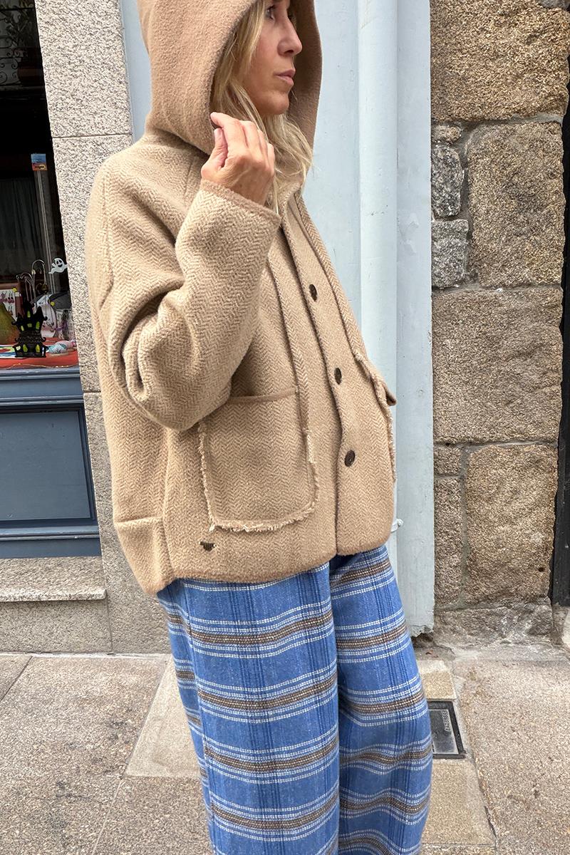 Chaqueta Espiga Beige - Orfeo