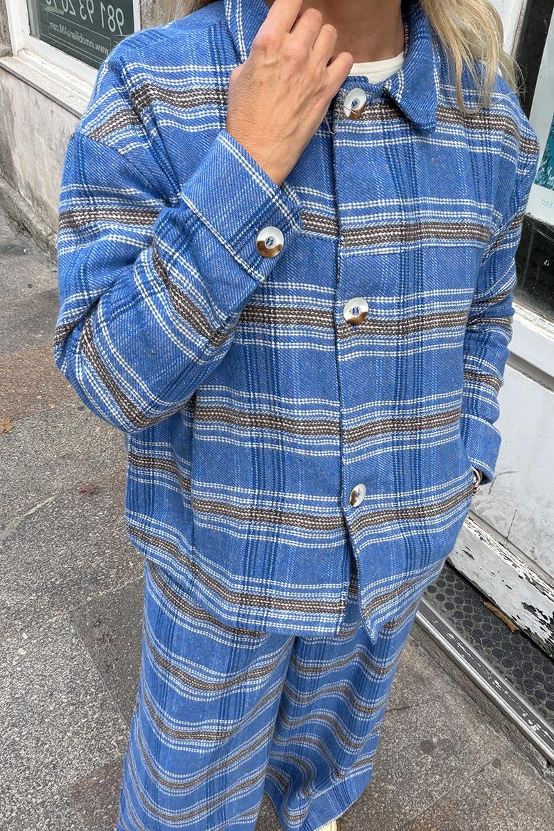 Chaqueta Cuadros Azul